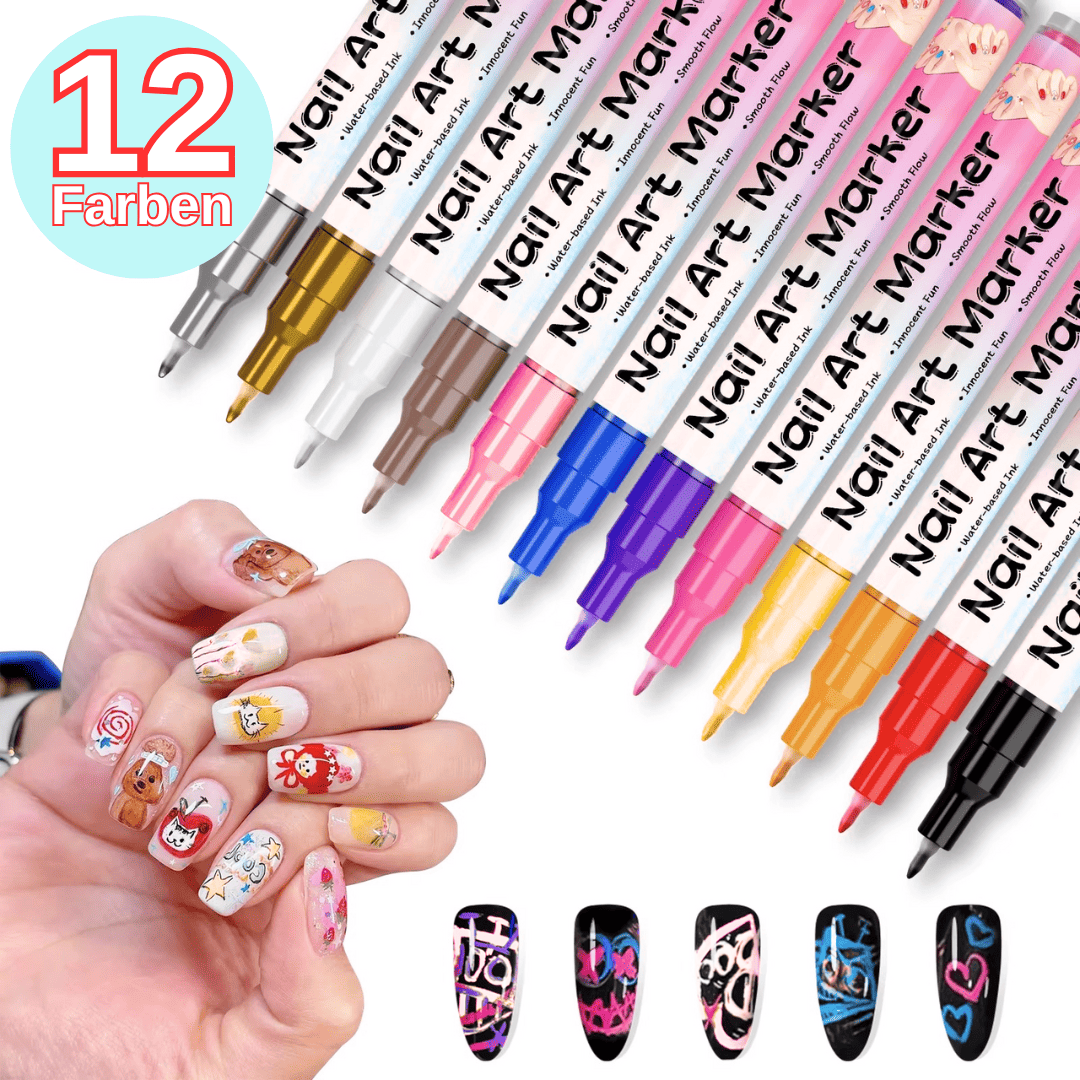 Nail Art Marker | Wasserdicht und schnell trocknend