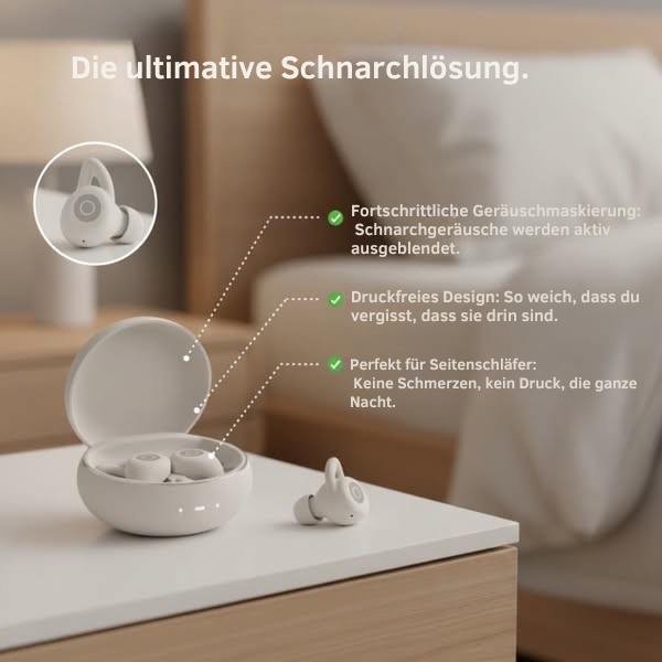 SnoozePods Pro | Die smarten 2 in 1 Ohrstöpsel für erholsamen Schlaf