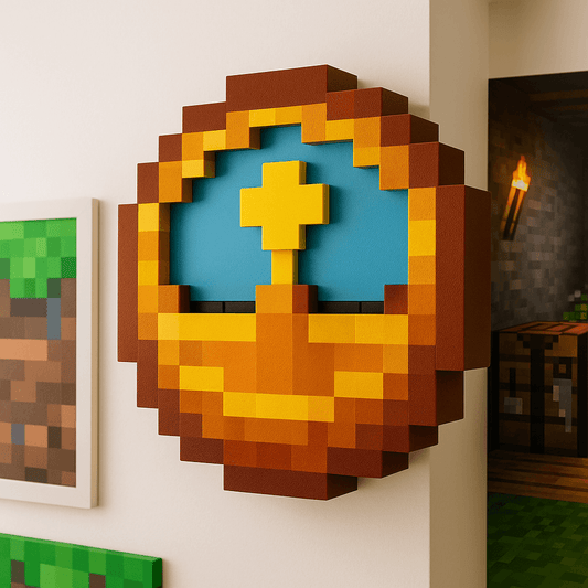 CraftClock – 3D Pixel Wanduhr